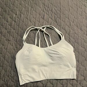 Lululemon Like a Cloud Longline Ribbed Bralette in Jade Grey